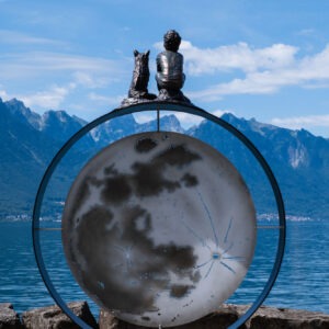 En regardant la Lune - par Sara.H